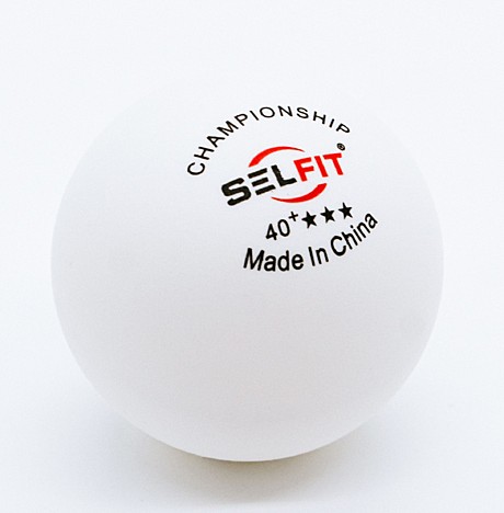 Мячи для настольного тенниса SELFIT Championship 3*, 40+ (50 шт.)